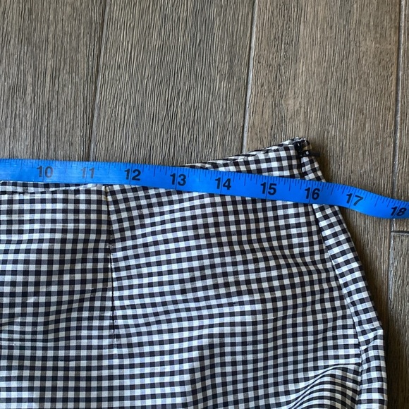 Kate Hill Gingham Pants, 100% Silk, Size 12 - Picture 5 of 8